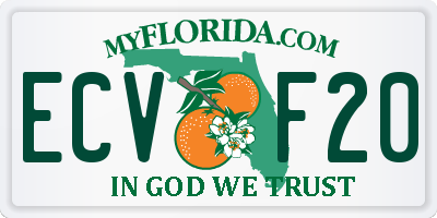 FL license plate ECVF20