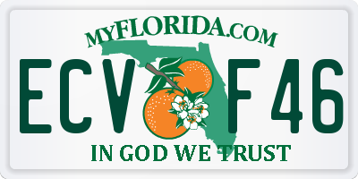 FL license plate ECVF46