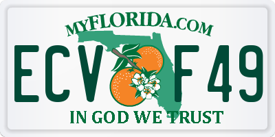 FL license plate ECVF49