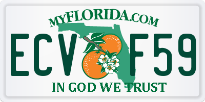 FL license plate ECVF59