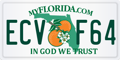 FL license plate ECVF64