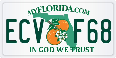 FL license plate ECVF68