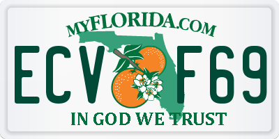 FL license plate ECVF69