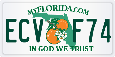 FL license plate ECVF74