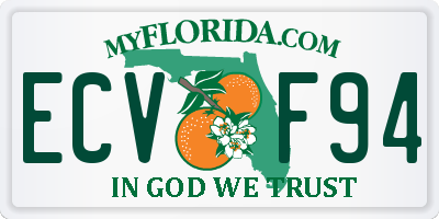 FL license plate ECVF94