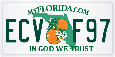 FL license plate ECVF97