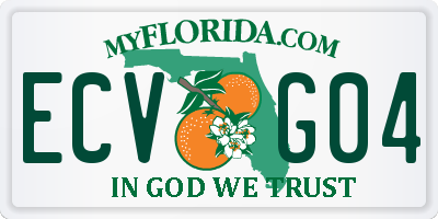 FL license plate ECVG04