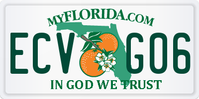 FL license plate ECVG06