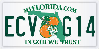 FL license plate ECVG14