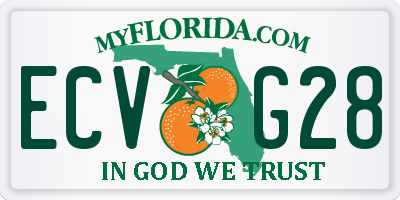 FL license plate ECVG28
