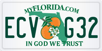 FL license plate ECVG32