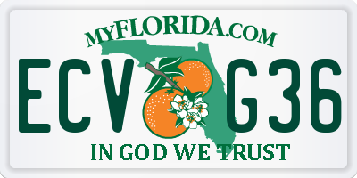 FL license plate ECVG36