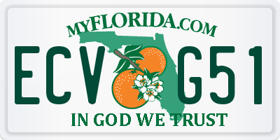 FL license plate ECVG51