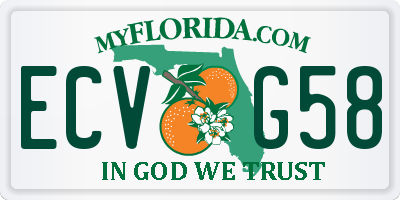 FL license plate ECVG58