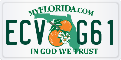 FL license plate ECVG61
