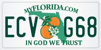 FL license plate ECVG68