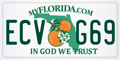 FL license plate ECVG69