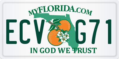FL license plate ECVG71