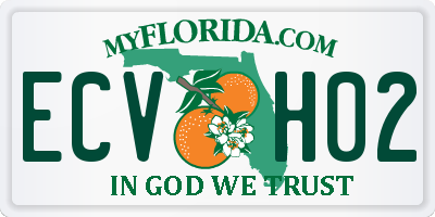FL license plate ECVH02