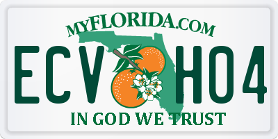 FL license plate ECVH04