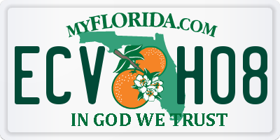 FL license plate ECVH08