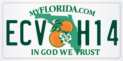 FL license plate ECVH14