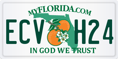 FL license plate ECVH24