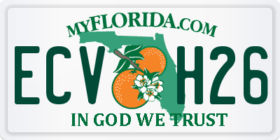 FL license plate ECVH26