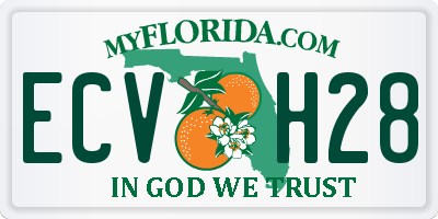 FL license plate ECVH28