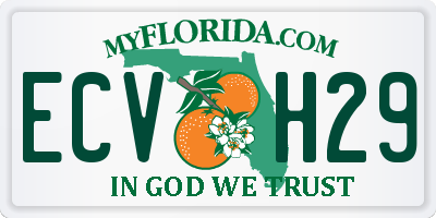 FL license plate ECVH29