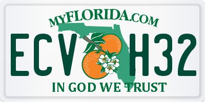 FL license plate ECVH32