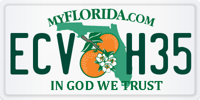 FL license plate ECVH35