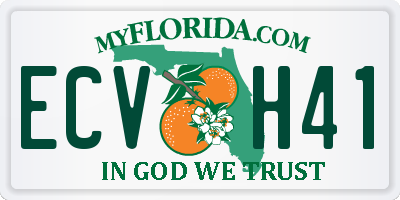 FL license plate ECVH41