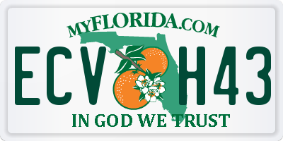 FL license plate ECVH43