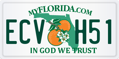 FL license plate ECVH51