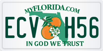 FL license plate ECVH56