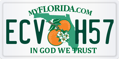 FL license plate ECVH57