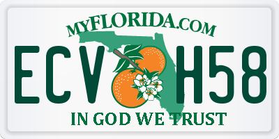 FL license plate ECVH58