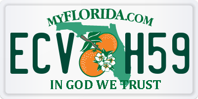 FL license plate ECVH59