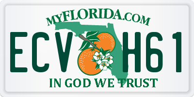 FL license plate ECVH61