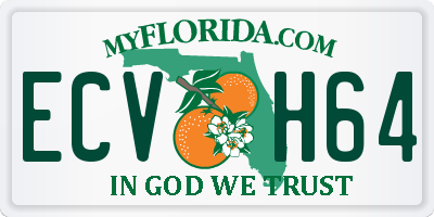 FL license plate ECVH64