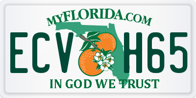 FL license plate ECVH65