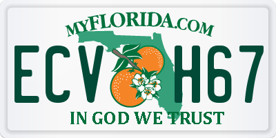 FL license plate ECVH67