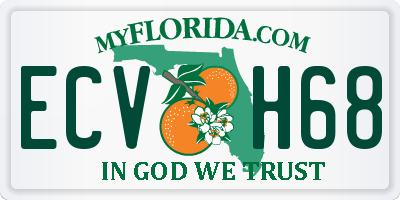 FL license plate ECVH68