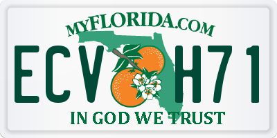 FL license plate ECVH71