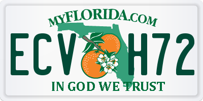 FL license plate ECVH72