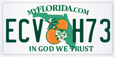 FL license plate ECVH73