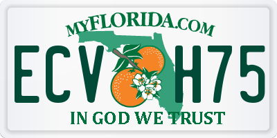 FL license plate ECVH75