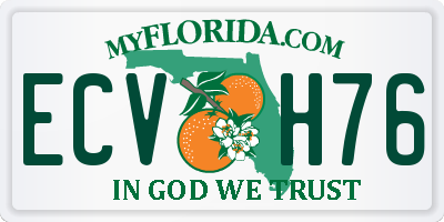 FL license plate ECVH76
