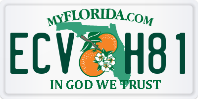 FL license plate ECVH81
